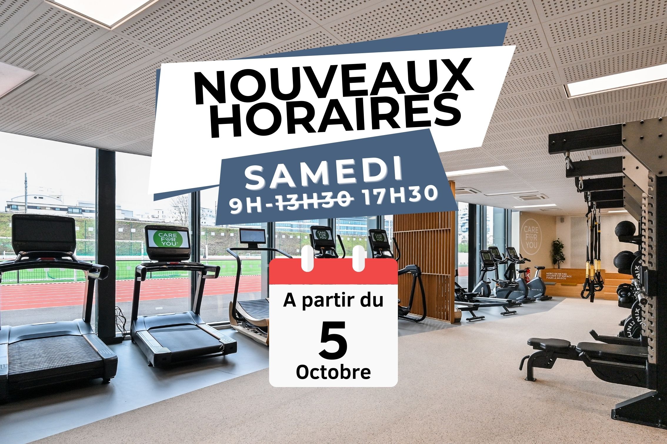 Nouveaux horaires le samedi !